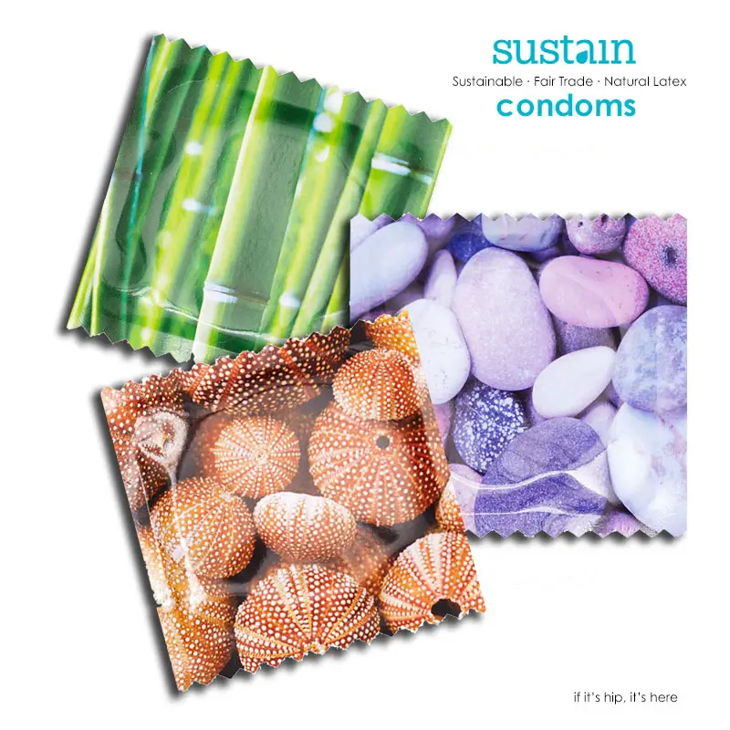 New Sustain Condoms and their beautiful packaging