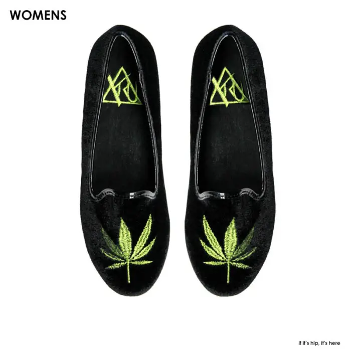 Womens marijuana flats by YRU IIHIH