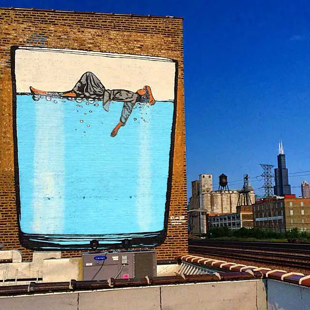 chicago wall mural two