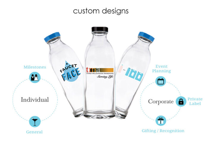 reusable glass water bottles