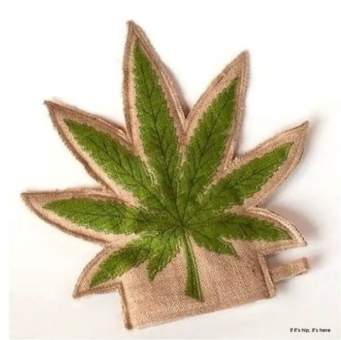 hemp pot leaf kitchen glove IIHIH