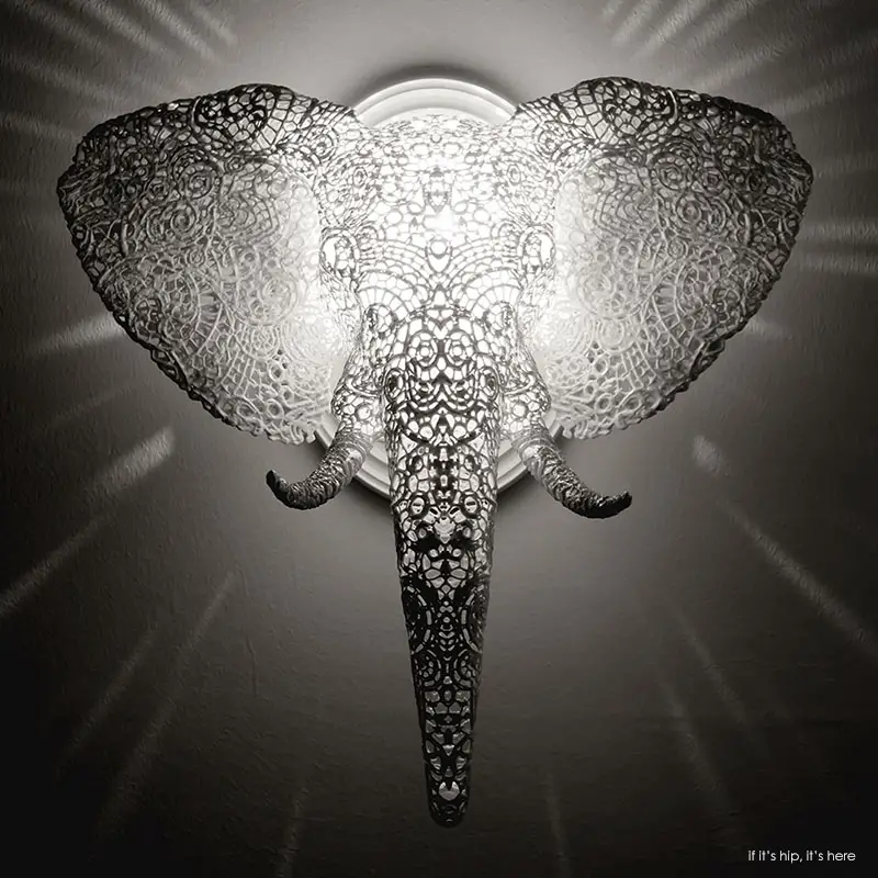 3D Printed Animal Lace Heads elephant2 IIHIH