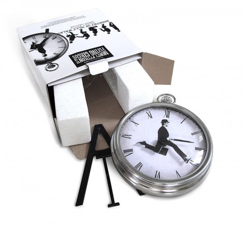 ministry of silly walks pocket watch style desk clock