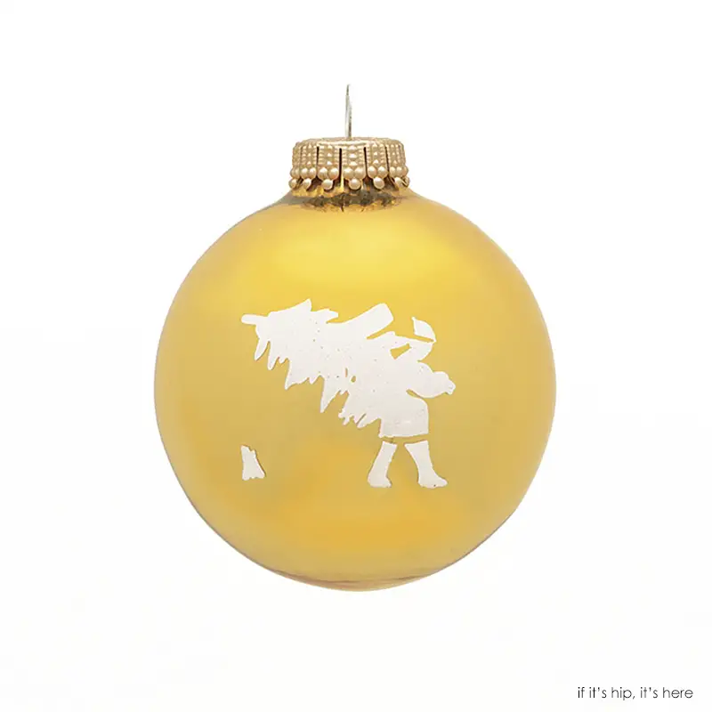 william wegman christmas ornament santa and tree IIHIH