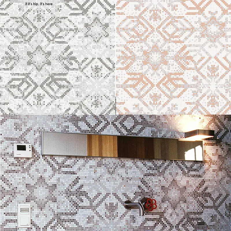 Bisazza-Collezioni-2010-snowflake mosaic tiles by marcel wanders IIHIH
