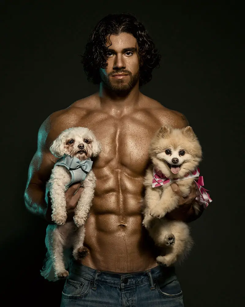 Hunks and Hounds Calendar 2015, America, Oct 2014