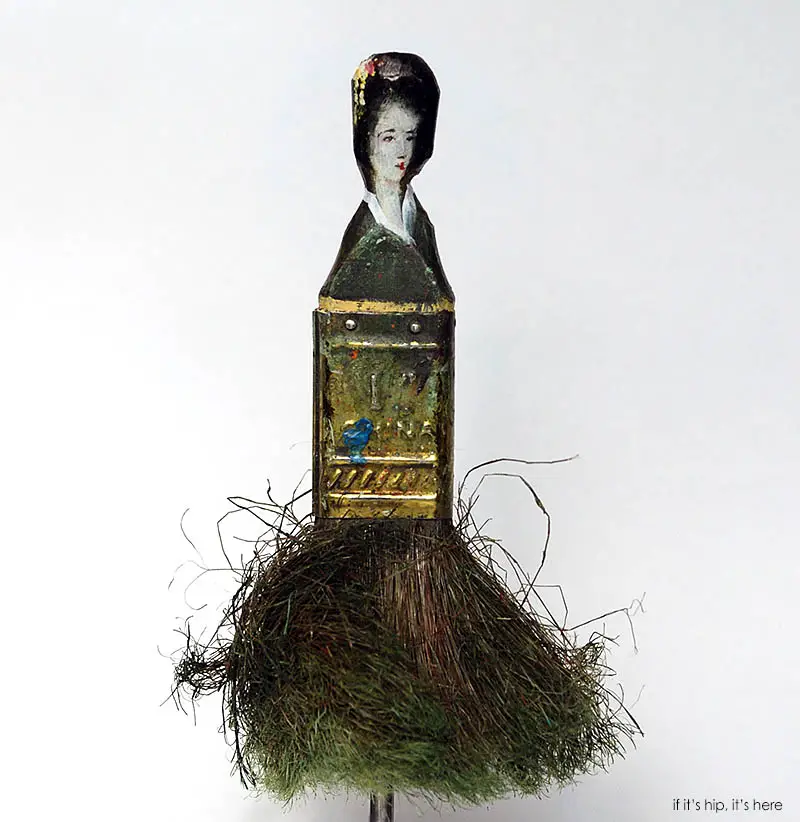 Geisha hand-painted paint brushes