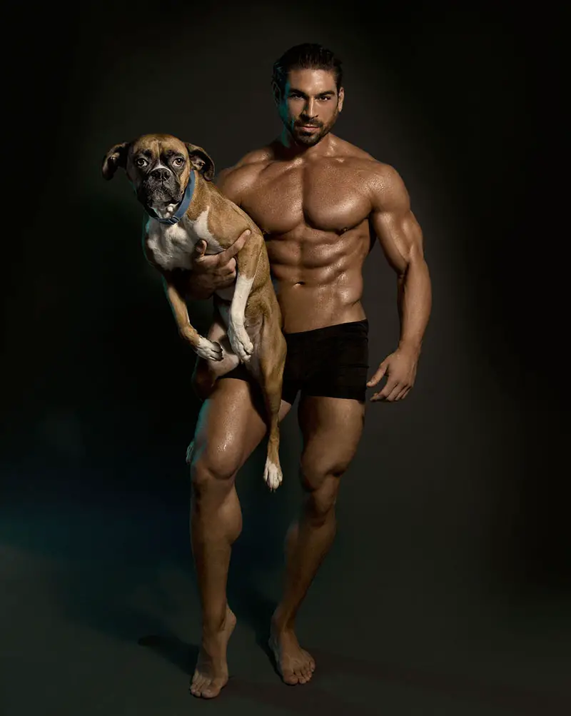 Hunks and Hounds Calendar 2015, America, Oct 2014