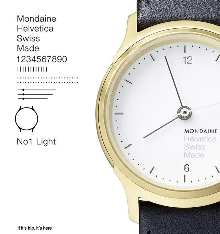 Helvetica Watches by Mondaine