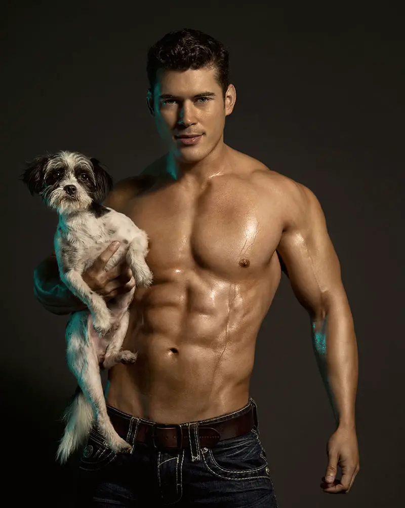 Hunks and Hounds Calendar 2015, America, Oct 2014