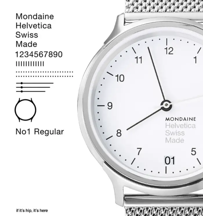 Helvetica Watches by Mondaine