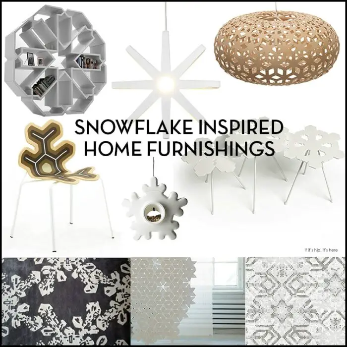 Snowflake inspired modern home furnishings