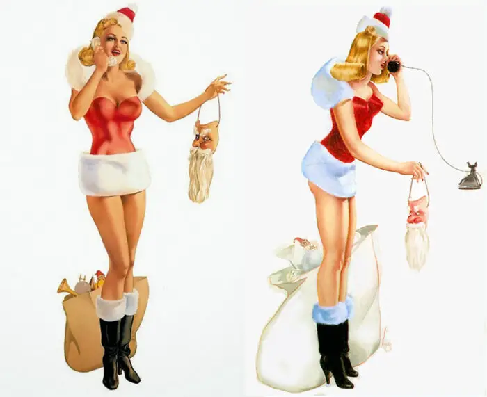 Alberto Vargas Christmas Vargas Girls