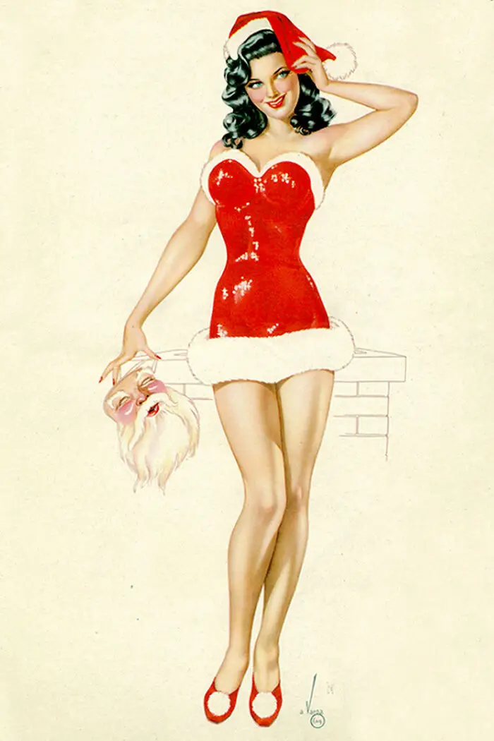 Alberto Vargas classic Christmas Pinups