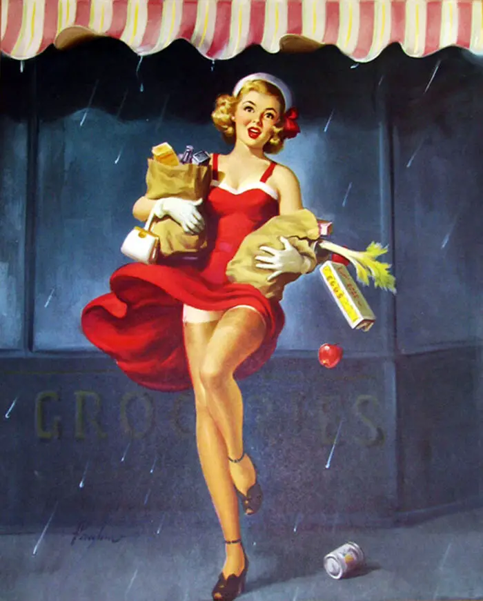 art frahm classic christmas pinups