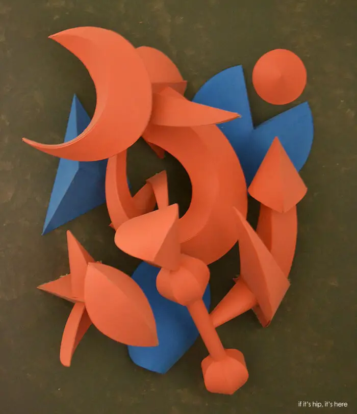midcentury modern paper sculptures