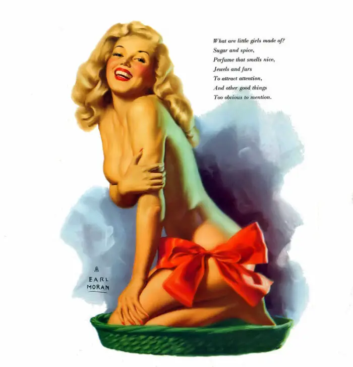 Earl Moran Christmas pinups