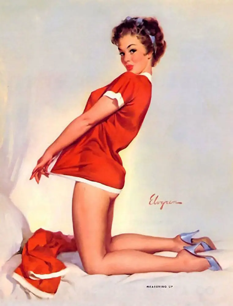 Gil Elvgren illustrator classic christmas pinups