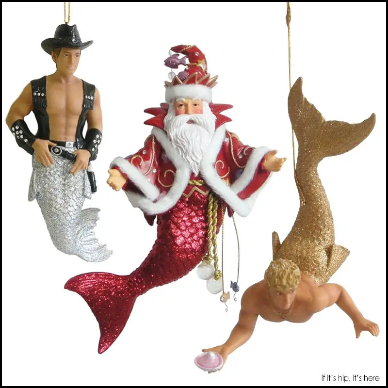 Merman Christmas Ornaments