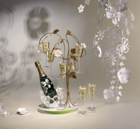 Champagne Cooler With Branches To Hold The Bubbly. The Enchanting Tree for Perrier Jouet Champagne by Tord Boontje.