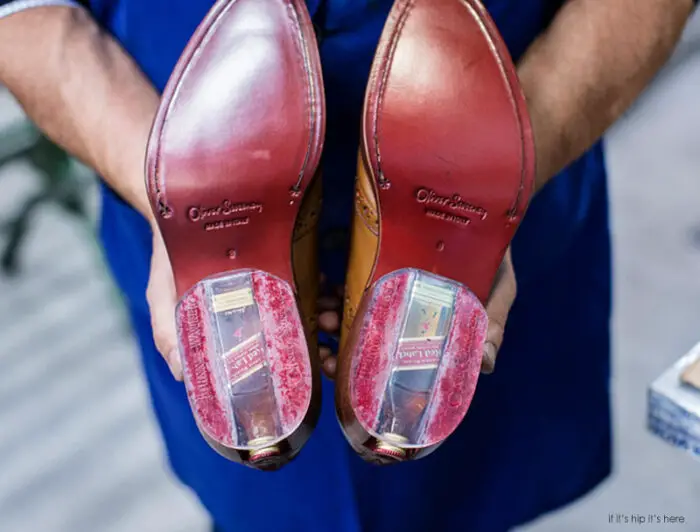 Johnnie Walker Red Label teamed up with Oliver Sweeney to create oxfords that conceal liquor in the soles