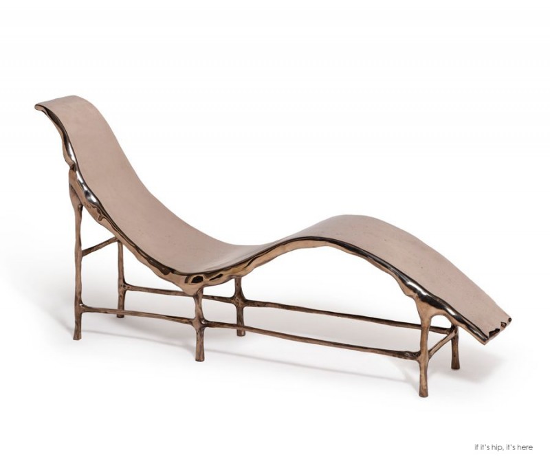 bronze lounge chair