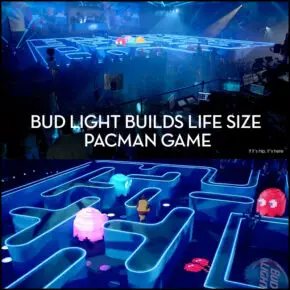 Playing In A Real Life Pac Man Game for Bud Light.
