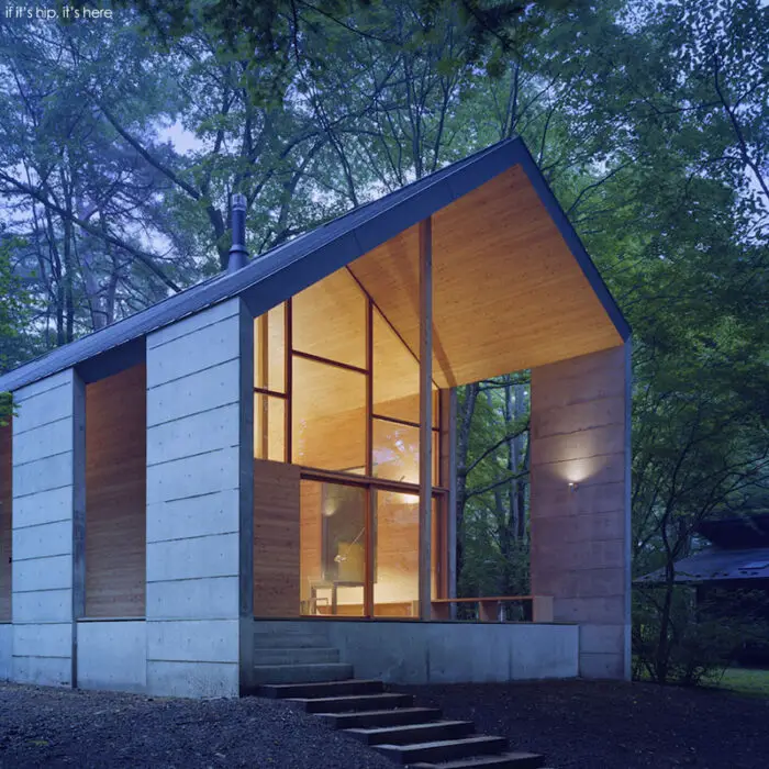 modern concrete cabin