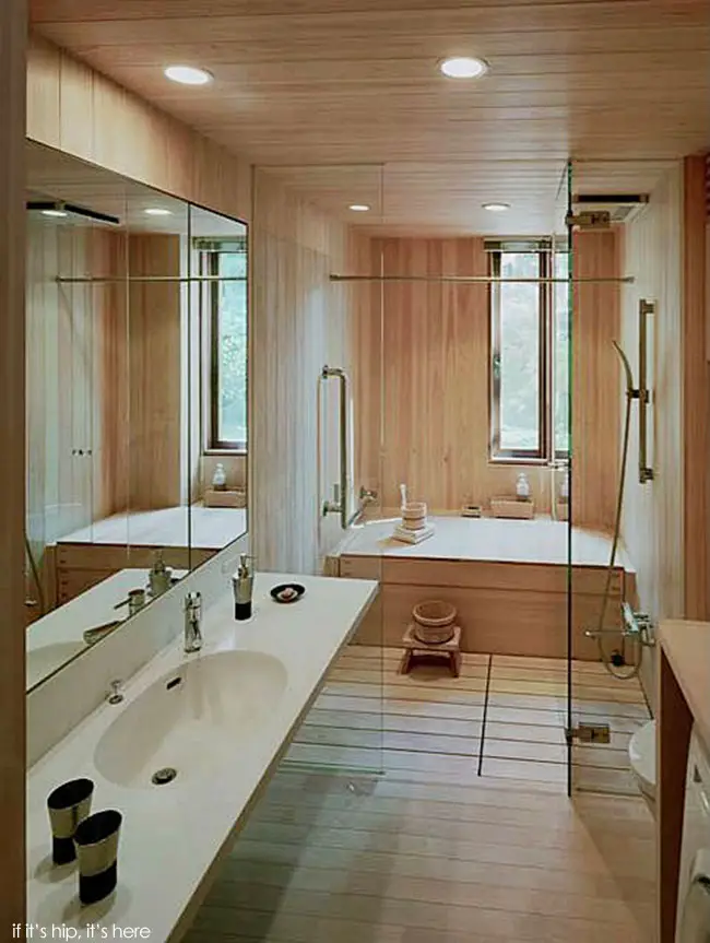cypress wood bathroom