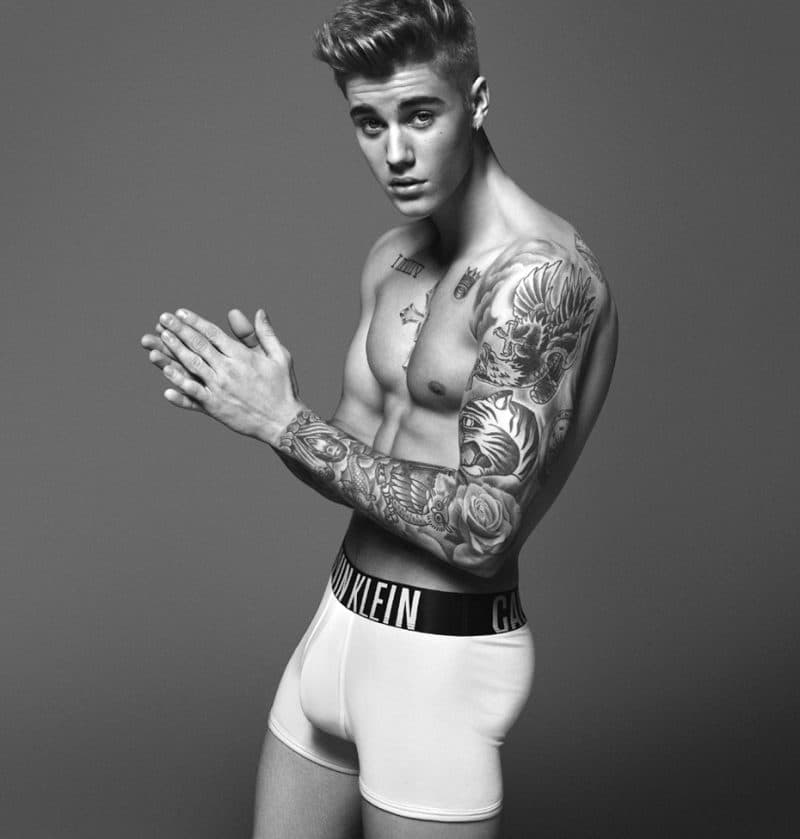 justin bieber for calvin klein