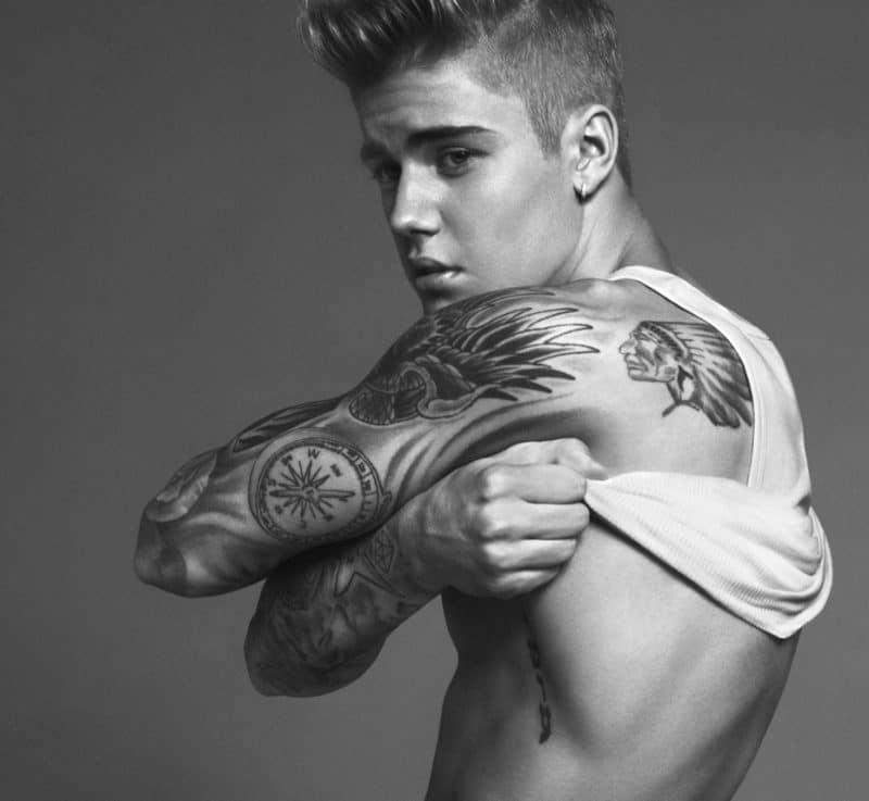 justin bieber calvin klein underwear campaign