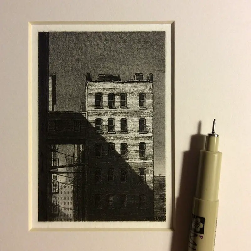 Micro Pen and Ink Drawings 