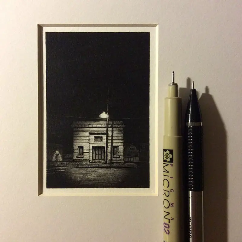 Micro Pen and Ink Drawings