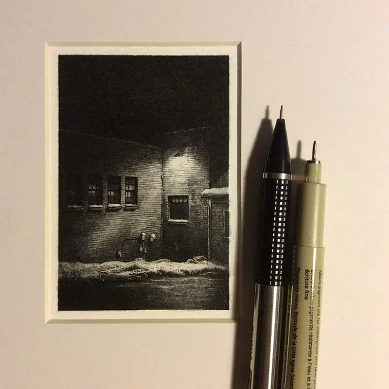Micro Pen and Ink Drawings