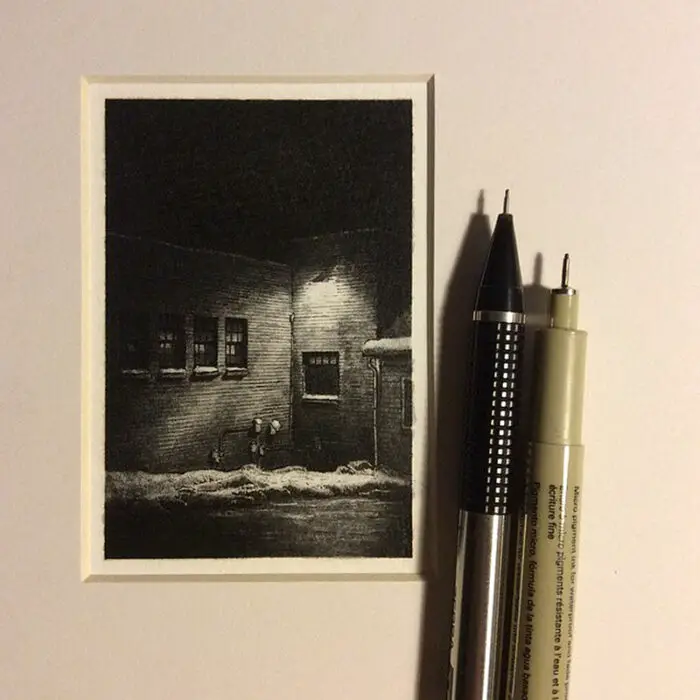 Read more about the article Micro Pen and Ink Drawings by Taylor Mazer