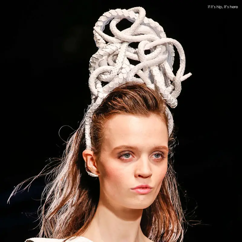 snake headband Jean Paul Gaultier 2015 Couture