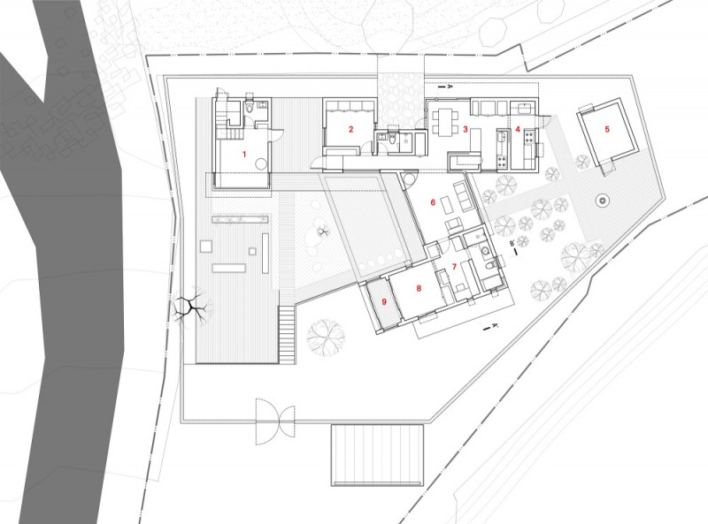 ssangdalri house ground floor plan IIHIH