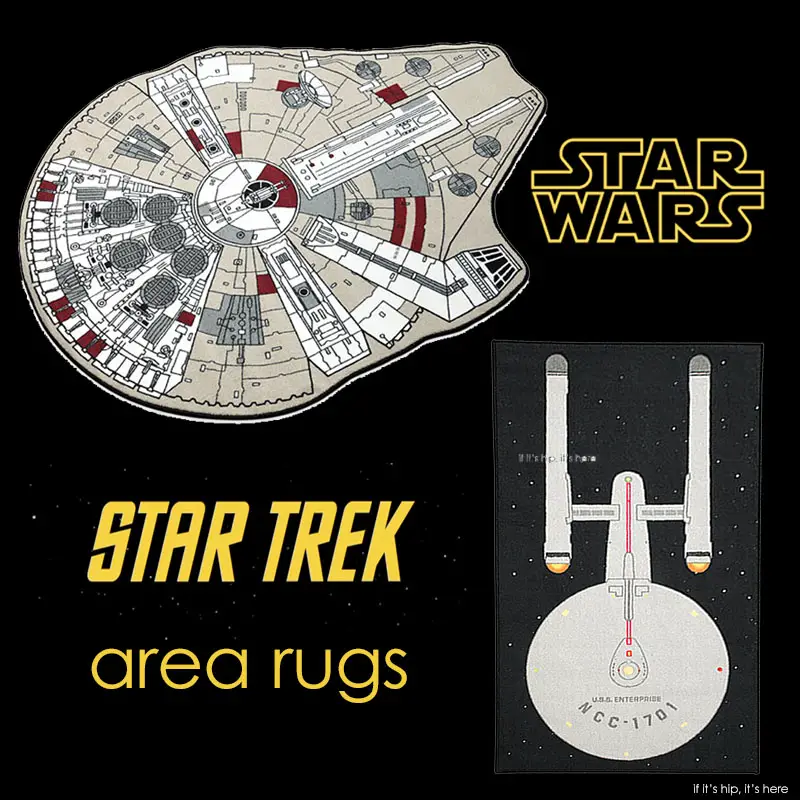 star wars and star trek area rugs