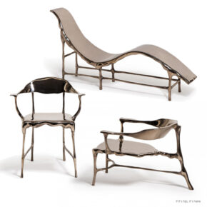The Bronze Age Collection. Beautiful Chairs of Molten Metal By Tjep.