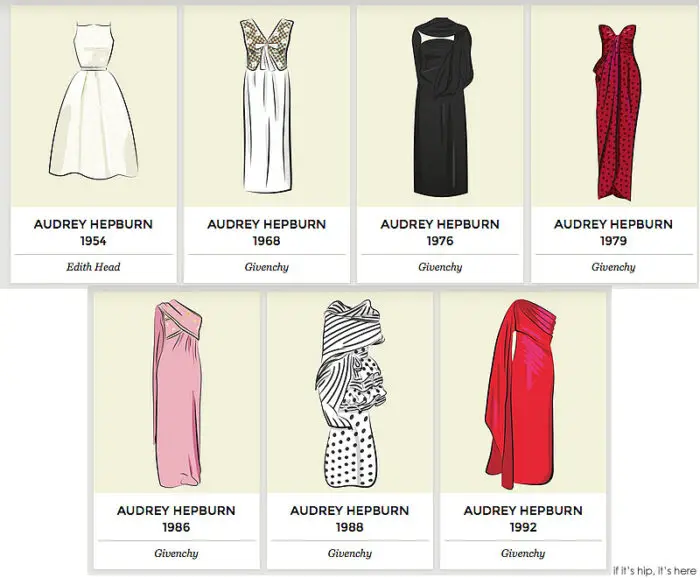 Audrey Hepburn oscar dresses IIHIH