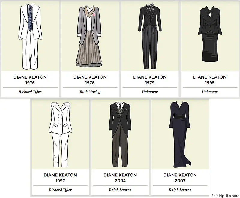 Diane Keaton oscar dresses IIHIH