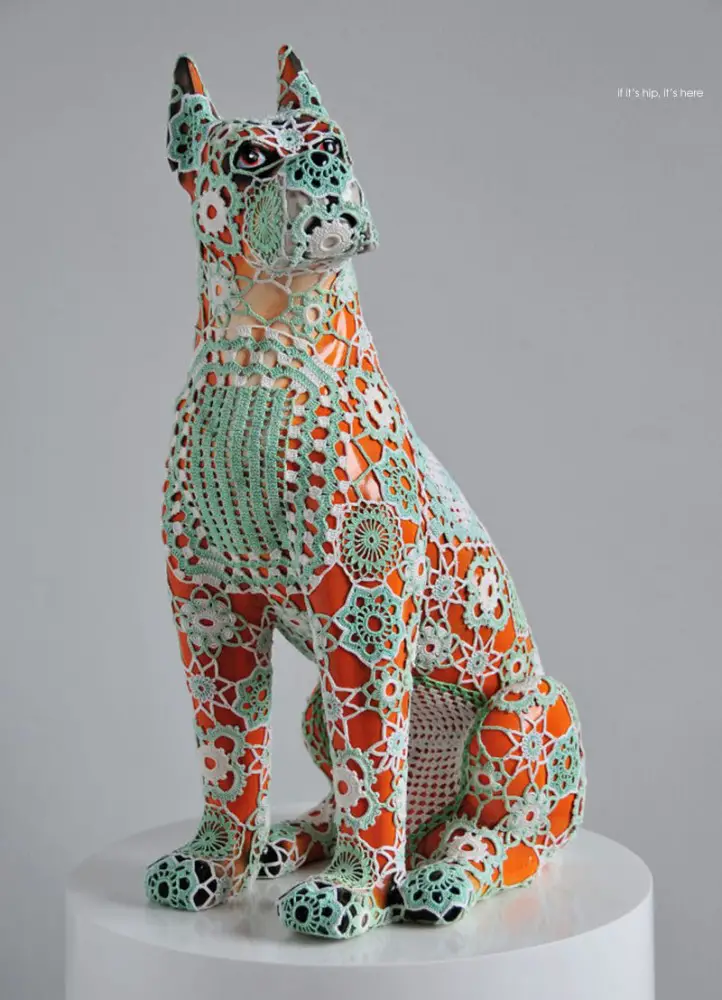 Crochet Covered Ceramic Animals