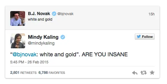 Mindy Kaling #thedress