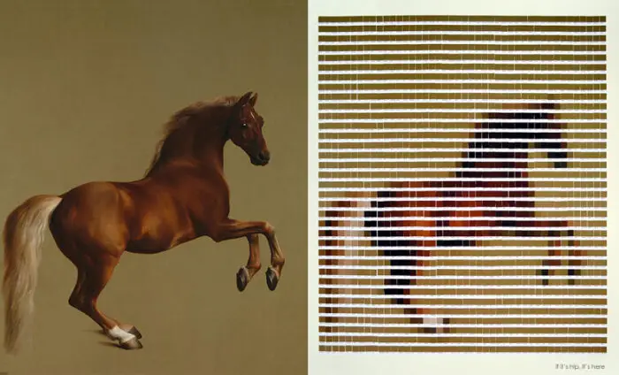 Whistlejacket by George Stubbs side by side Nick Smith IIHIH