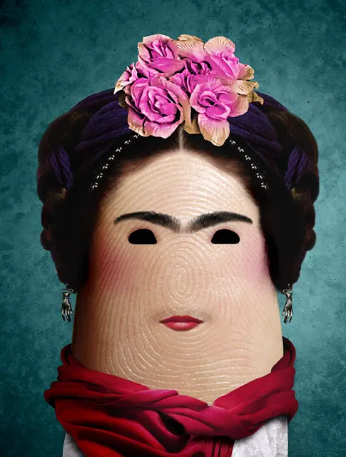 frida finger portrait