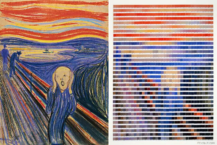 edvard munch, the scream side by side Nick smith IIHIH