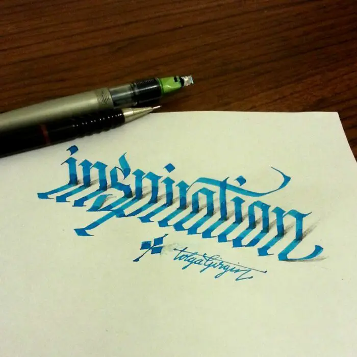 Read more about the article Tolga 3D Hand-Lettering With Pens and Pencil.