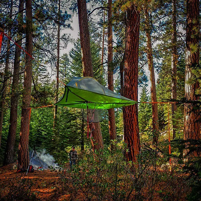 suspended camping tents