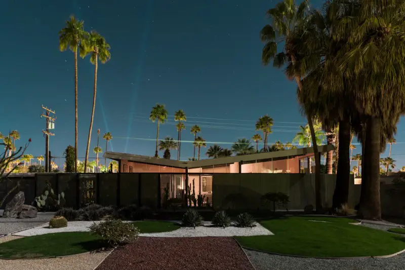 palm springs modern by moonlight