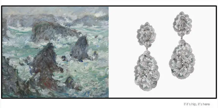 buccellati earrings inspired by Monet